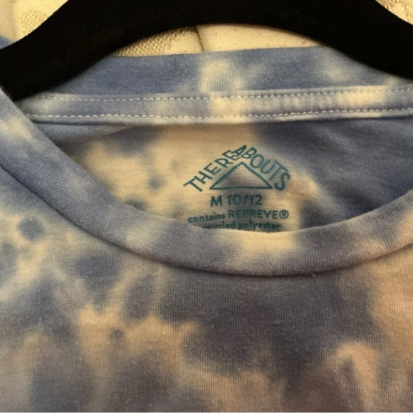 Sky Blue Tie-Dye Kids T-Shirt - Picture 3 of 3
